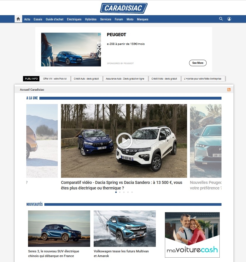 Caradisiac - 1er site d'info automobile : essais, nouveautés, guides  d'achat auto